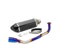 Motorcycle Silencer Exhaust Pipe Modification du tuyau d'échappement de moto, section avant en acier inoxydable, compatible avec YZF-R6 2006-2020(F)