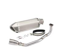 Motorcycle Silencer Exhaust Pipe Modification du tuyau d'échappement de moto, section avant en acier inoxydable, compatible avec YZF-R6 2006-2020(K)