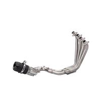 Motorcycle Silencer Exhaust Pipe Modification du tuyau d'échappement, double port d'oxygène, silencieux avant et arrière divisé, compatible avec CBR650R 2014-2025(AR titanium octagonal black tip)