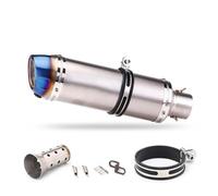 Motorcycle Silencer Exhaust Pipe Modifications du pot d'échappement de moto compatibles avec Ninja 400(Half Blue Tail)