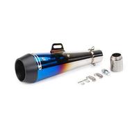 Motorcycle Silencer Exhaust Pipe Pièces de modification de moto tuyau d'échappement de grande cylindrée Compatible avec TMAX500(Half Blue)