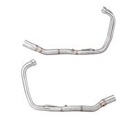 Motorcycle Silencer Exhaust Pipe Pot d'échappement avant modifié en acier inoxydable pour moto, compatible avec YZF-R25 R3 MT03(Front section)