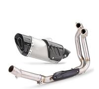 Motorcycle Silencer Exhaust Pipe Pot d'échappement complet modifié pour moto, section avant, compatible avec F900XR F900R 20-21(J)