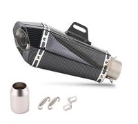 Motorcycle Silencer Exhaust Pipe Silencieux d'échappement universel de 51 mm avec DB Killer pour moto, compatible avec les modèles R3, R25, MT07, MT09, MT03, R6, R11(Imitation carbon fiber)