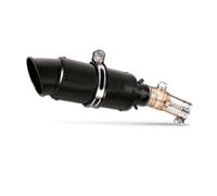 Motorcycle Silencer Exhaust Pipe Silencieux intermédiaire Slip-On 51 mm avec DB Killer en acier inoxydable, compatible avec Ninja 650 F/R EX650F ER-6N ER-6F 2012-2016(D)