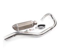 Motorcycle Silencer Exhaust Pipe Tuyau d'échappement avant en acier inoxydable, grand turbocompresseur de modification de moto compatible avec Benelli 250 Small Yellow Dragon 250(Suit 3)