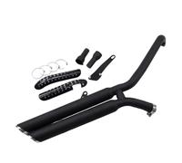 Motorcycle Silencieux D'échappement Pour Rebel CM300 CM500 Pour CMX 300/500 Slash Cut Système D'échappement Complet Silencieux Double Échappement Avec DB Killer(Noir)