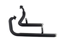 Motorcycle Silencieux D'échappement Pour Virago XV125/250 Système D'échappement Complet Moto Double Tuyau Extrémité Silencieux Coupée À Queue(Noir)