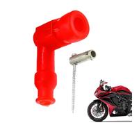 Motorcycle Spark Plug Cap, Waterproof Engine Flame Plugs Boot, 2.36 Inch Long Lasting Design & Sturdy Protection, Non Resistor Dust Proof Replacement Part for Motorcycles, Scooter, and Motorbikes