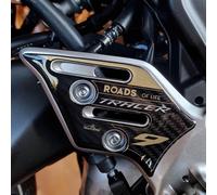 Motorcycle Sticker Compatible With Yamaha Tracer 9-9 Gt 2021 2023 Gold Motorcycle Door Sill Protection Against Shock And Scratches Pair Of 3d Resin-Coated Stickers Made In Italy