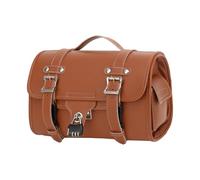 Motorcycle Tail Bag - Rear Saddle Storage for Touring with Retro Style | Water Resistant PU Leather Build, Multi Compartment Luggage for Travel Gear, Long Ride Organizer for Commuting and Adventure
