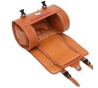 Motorcycle Tail Bag - Retro Motocross Saddle Luggage for Long Rides | Multifunctional Rear Storage Bag, Travel Organizer for Motorbike Touring Commuting Outdoor Adventures, 31x17x20cm Black Brown