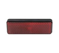 Motorcycle Tail Light Reflector - ABS, 3.34x1.37x0.39in Red Rectangle Reflective Warning Reflector | Screw Mount, Night Riding Safety, Reflective Gear For Motorcycles, Electric Bikes, Accessories