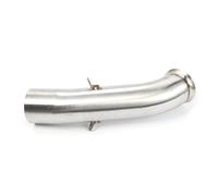 Motorcycle Tailpipe End Piece pour Rc390 pour Duke 125 250 390 2017-2020 Silencieux D'échappement De Moto Lien Moyen Tuyau De Connexion Évasion Moto 51mm Slip-on(Stainless Steel-a)