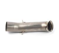 Motorcycle Tailpipe End Piece pour Rc390 pour Duke 125 250 390 2017-2020 Silencieux D'échappement De Moto Lien Moyen Tuyau De Connexion Évasion Moto 51mm Slip-on(Titanium Alloy-a)