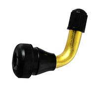 Motorcycle Tire Valve Stem - Aluminum 90 Degree Bent 8-10mm | Tubeless Wheel Stem Replacement Part | Scooter ATV Go-Kart Electric Bike Leak Proof Inflation Port Fit Universal