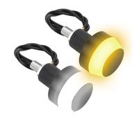 Motorcycle Turn Light - LED Signal Accessories for Racing Street Commuting | Aluminum Alloy Shell with Waterproof Sealed Lighting Structure, Direction Warning Kit for Trail Bike Visibility Support
