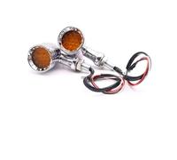 Motorcycle Turn Signal LED Turn Signal Blinker Amber Indicator Light 12V 10mm for Harley for Chopper Cruiser Bobber for Cafe Racer,Conduite sécuritaire