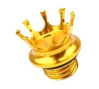 Motorcycle Universal Clockwise Tank Cover Fuel Oil Gas Cap Compatible With Sportster Dyna Softail Touring Road Street Electra Glide(F Gold)