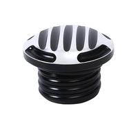 Motorcycle Universal Clockwise Tank Cover Fuel Oil Gas Cap Compatible With Sportster Dyna Softail Touring Road Street Electra Glide(A Black)