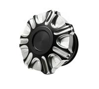 Motorcycle Universal Clockwise Tank Cover Fuel Oil Gas Cap Compatible With Sportster Dyna Softail Touring Road Street Electra Glide(E Black)