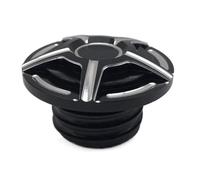 Motorcycle Universal Clockwise Tank Cover Fuel Oil Gas Cap Compatible With Sportster Dyna Softail Touring Road Street Electra Glide(M Black)