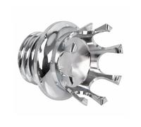 Motorcycle Universal Clockwise Tank Cover Fuel Oil Gas Cap Compatible With Sportster Dyna Softail Touring Road Street Electra Glide(F Chrome)