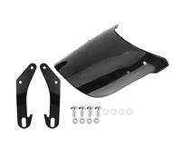 Motorcycle universel pare-brise du pare-brise Déflecteur de haute qualité Abs de haute qualité Iron noir 11,0 x 7,4 x 2,7 pouces Installation facile pour les phares de 57 pouces