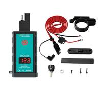 Motorcycle USB Fast Charger, Waterproof USB Port Adapter, Phone Charging Accessories with LED Voltmeter for Motorcycles, Boats, Car and ATV 6,66 x 3,8 x 2,13 cm