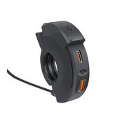 Motorcycle USB Port - 30W Ultra-Narrow SAE to Power Adaptateur, Chargement de Moto étanche | Chargeur téléphone Portable Compact pour vélos 12V 24 V, Prise VTT, Interface Compatible en Plein a