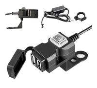 Motorcycle USB Port - Quick Waterproof USB Charger Power | Motorcycle Charging Port | Quick Waterproof Adapter Socket for Outdoor Gear Advent GPS Tablet Dashboard Camera Motorbike Scooter