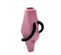 Motorcycle Vase Charm, Handlebar Flower Holder, Silicone Decorative Accessory, Removable Geometric Design, for Mini Motorcycles Scooter Bike Handlebar Decor Travel Riding Offer Ornament 7.8x2.5x2.5cm