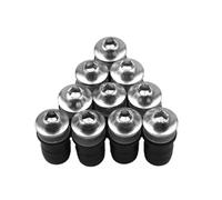 Motorcycle Windscreen Screw, Fairing Bolt Kit, M5 Nuts Fasteners, 5mm Screw Replacement, 10pcs Resistant Bolts and Nuts Set, Motorbike Accessories