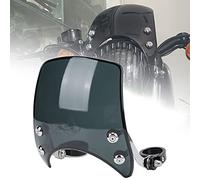 Motorcycle Windsheld Fairing Fairing 180 Degrés Réglables Déflecteur de Vent Universel Réglable pour 1,5 1,6 Pouce Avant Fork Fork High Impact Acrylique Retro Style Motorbike
