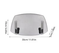 Motorcycle Windshield Extension, Front Spoiler Shield, Aerodynamic Design Upgrade, Sturdy Resistance, Easy Mount System, Ideal for Enhanced Riding Stability in Various Weather