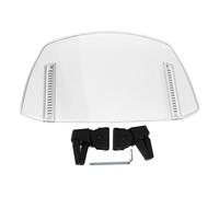Motorcycle Windshield Extension, Motorbike Wind Deflector, Kuuleyn Motorcycle Adjustable Windscreen Universal Fit Wind Deflector for Mt07 Mt09 Mt10 R1 R3 Fz6 Tmax530 Tmax 500 (Transparent)