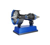 Motore Aeronautico Simulato Da Tavolo - Modello Realistico Funzionante - Giocattolo Scientifico Per Adolescenti E Adulti | Idea Regalo Per Ragazzi | Collezionisti | Ingegneri | Scuole E Decorazione