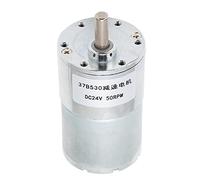 Motoréducteur 24V DC 24V, Moteur à Engrenages, Matériau en Cuivre, Installation Facile, 50 Tr/min, 37B530