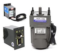 Motoreducteur Électrique AC 220V,Régulateur Vitesse Moteur 0-90rpm 1:15 40W 15k Avec Contrôleur Vitesse et Régulateur