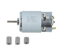 Motoréducteur pour enfants électrique - Compatible avec les modèles RS380 RS390 RS550 RS555, tension 6 V 12 V 24 V, 10 dents 12 dents double vitesse S (390 6 V 18 000 tr/min)