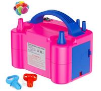 Motorenbau Pompe à Ballon électrique avec 2+2 Buses, 2 Modes de Fonctionnement Gonflage Intelligent, 220 Volts 600 Watts, Convient pour Les décorations de fête, de Mariage, d’Anniversaire