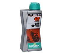 Motorex Top Speed 4T 15W/50 Huile Moteur Synthétique 4 Temps 1 Litre Bouteille
