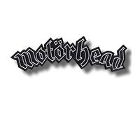 Motorhead 1 Patch brodé thermocollant pour adulte Blanc/noir