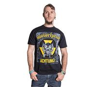 Motorhead Achtung! - T-Shirt - Manches Courtes - Homme - Noir - Medium (Taille Fabricant: Medium)