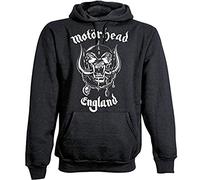 Motorhead England Sweat-Shirt à Capuche, Noir, XL Homme