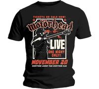 Motorhead - "Lemmy Firepower" T-Shirt pour homme/femme unie RO2031 (L) (Noir)