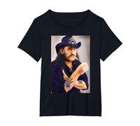 Motorhead Lemmy Kilmister Portrait As de Pique T-Shirt, Femme Grandes Tailles, Noir, 2X