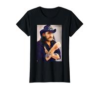 Motorhead Lemmy Kilmister Portrait As de Pique T-Shirt, Femme, Noir, S