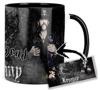 Motorhead Lemmy Kilmister Tasse Ceramique Intérieure et Poignée Noire Mug