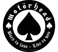 Motorhead - Patch "Born To Lose" RO9525 (Taille unique) (Noir/Blanc)